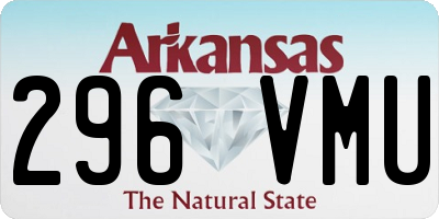 AR license plate 296VMU