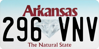 AR license plate 296VNV