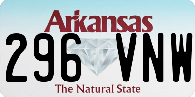 AR license plate 296VNW