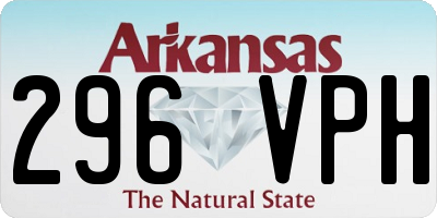 AR license plate 296VPH
