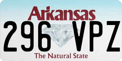 AR license plate 296VPZ