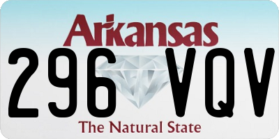 AR license plate 296VQV