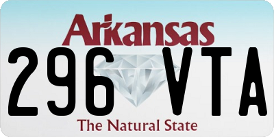 AR license plate 296VTA
