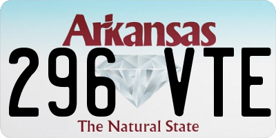 AR license plate 296VTE