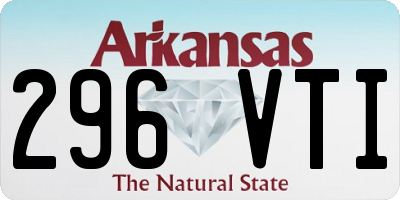 AR license plate 296VTI
