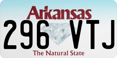 AR license plate 296VTJ