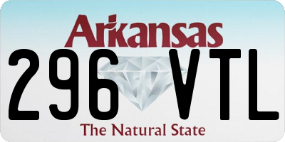 AR license plate 296VTL