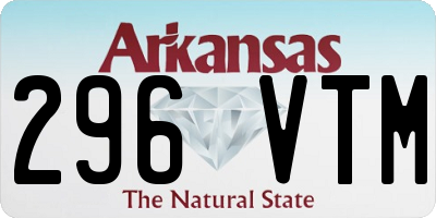 AR license plate 296VTM