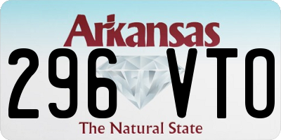 AR license plate 296VTO