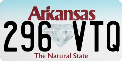 AR license plate 296VTQ