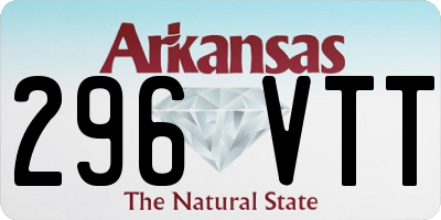 AR license plate 296VTT