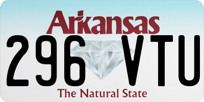 AR license plate 296VTU