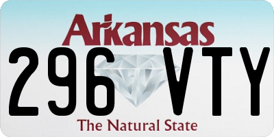 AR license plate 296VTY