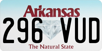 AR license plate 296VUD