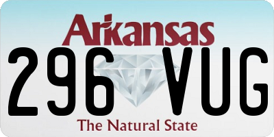 AR license plate 296VUG