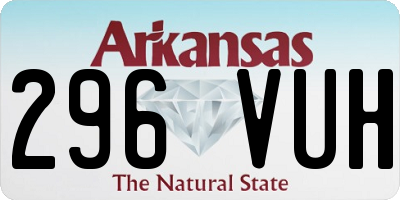 AR license plate 296VUH