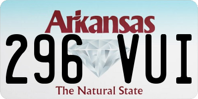 AR license plate 296VUI