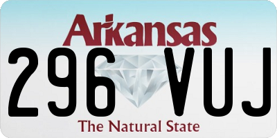 AR license plate 296VUJ