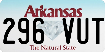 AR license plate 296VUT