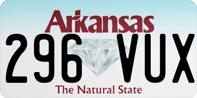 AR license plate 296VUX