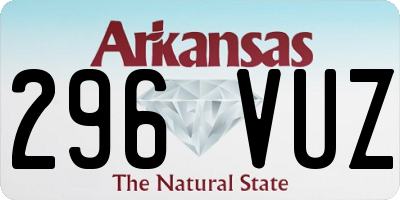 AR license plate 296VUZ