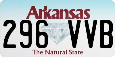 AR license plate 296VVB
