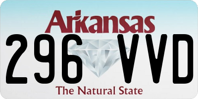 AR license plate 296VVD