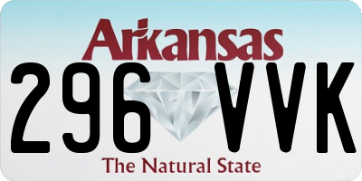AR license plate 296VVK