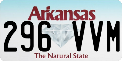AR license plate 296VVM