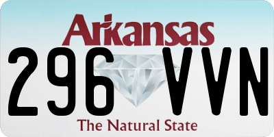 AR license plate 296VVN