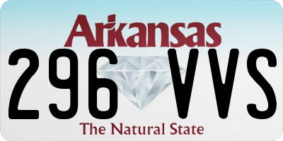 AR license plate 296VVS