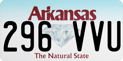 AR license plate 296VVU