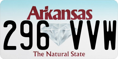 AR license plate 296VVW