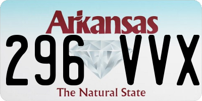 AR license plate 296VVX