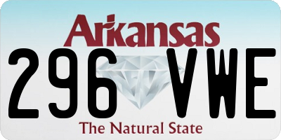 AR license plate 296VWE