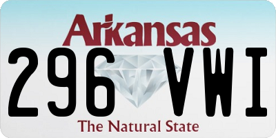AR license plate 296VWI