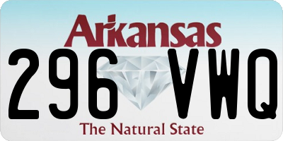 AR license plate 296VWQ
