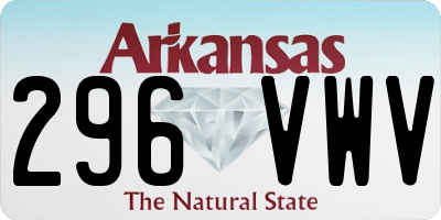 AR license plate 296VWV