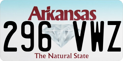 AR license plate 296VWZ