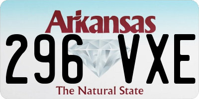 AR license plate 296VXE
