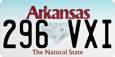 AR license plate 296VXI