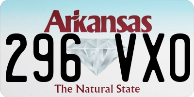 AR license plate 296VXO