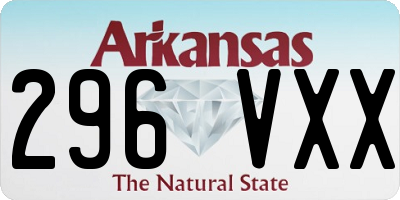 AR license plate 296VXX