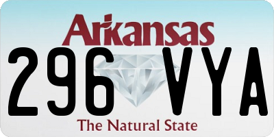 AR license plate 296VYA