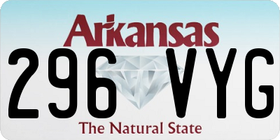 AR license plate 296VYG