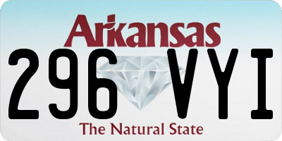 AR license plate 296VYI