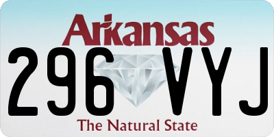 AR license plate 296VYJ