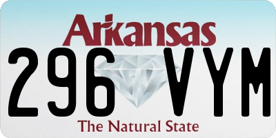 AR license plate 296VYM