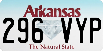 AR license plate 296VYP