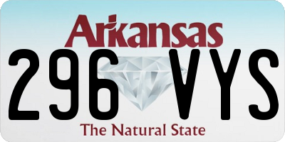 AR license plate 296VYS